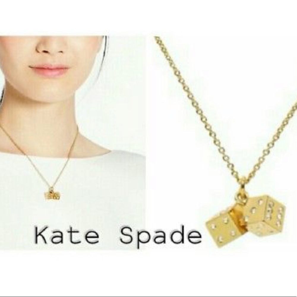 Lucky Streak 12K Gold Dice Necklace